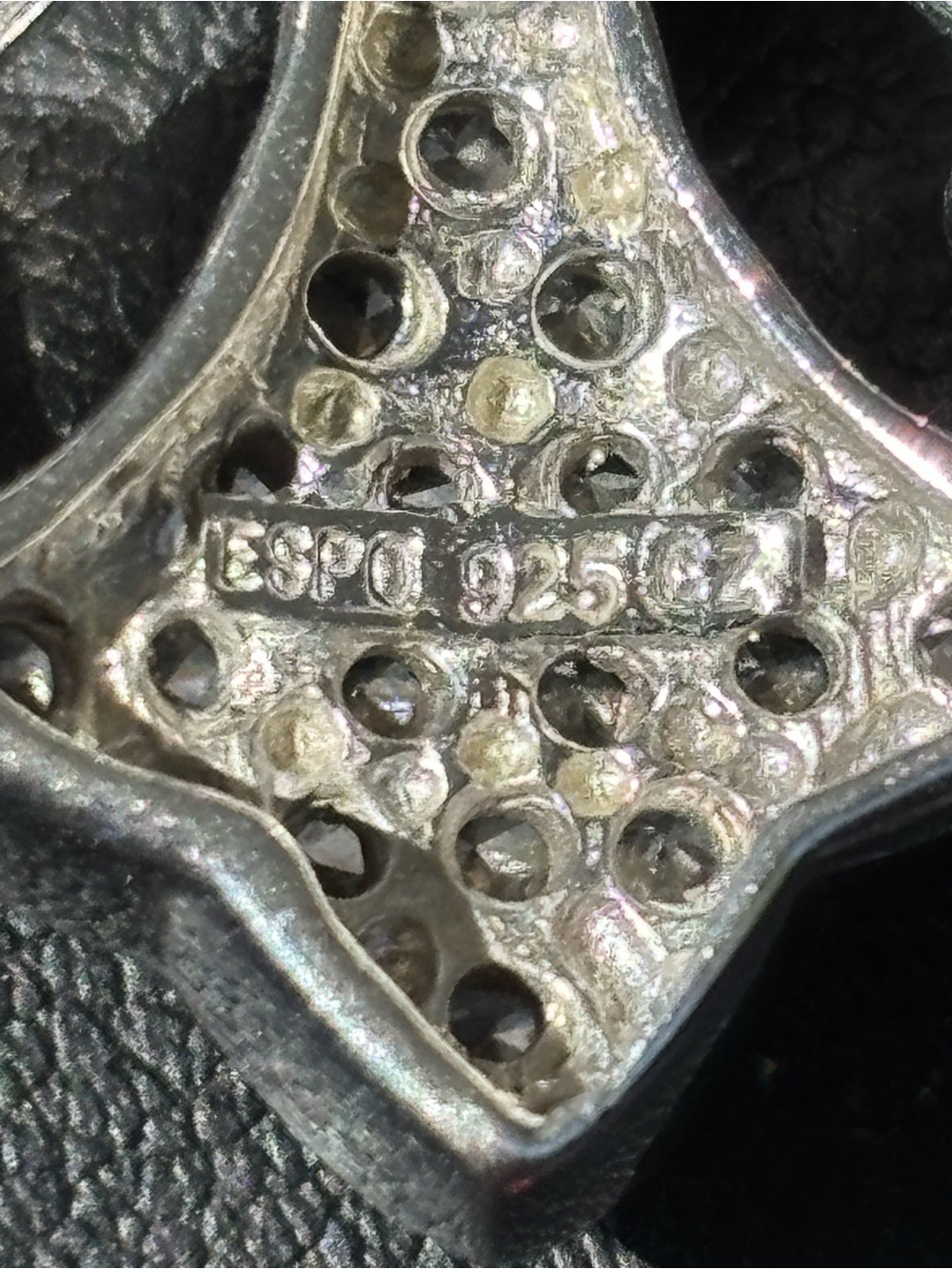 .925 Sterling Silver Cross Crucifix Fleur de Lis Necklace Fine Jewelry by ESPO - Picture 7 of 7